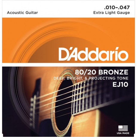 D'Addario EJ10 Akusztikus gitárhúr