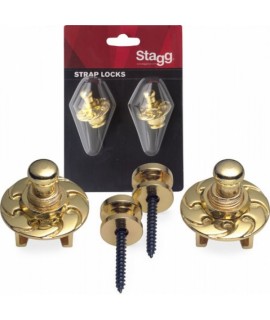 Stagg SSL1 GD Strap Locks