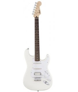 Squier Bullet Stratocaster Hard Tail HSS Arctic White elektromos gitár
