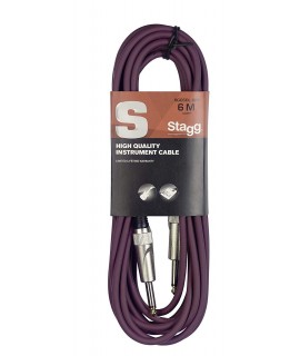 Stagg SGC6DL CPP lila színű hangszerkábel