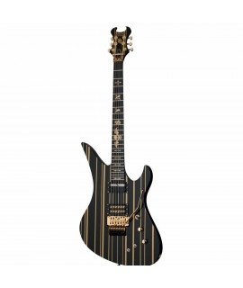 Schecter Synyster Gates Custom S (Gloss Black w/Gold Stripes) elektromos gitár