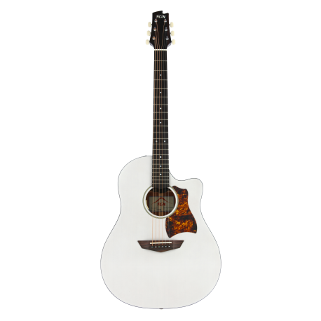 FGN, Steel String Guitar, AG1E, Transparent White Flat, Preamp akusztikus gitár
