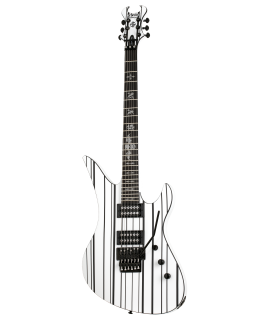 Schecter Synyster Standard Gloss White w/Black Pinstripes elektromos gitár