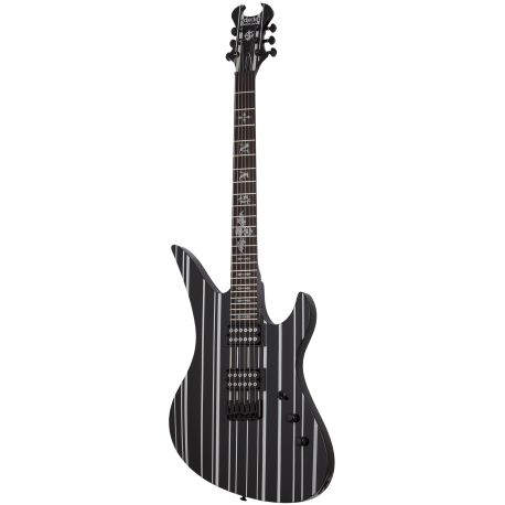 Schecter Synyster Standard HT Gloss Black w/Silver Pin Stripes elektromos gitár