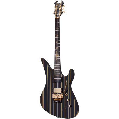 Schecter Synyster Custom-S Gloss Black w/Gold Stripes elektromos gitár