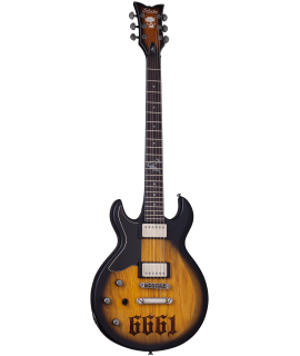 Schecter Zacky Vengeance ZV 6661 LH Aged Natural Satin Black Burst (ANSBB) elektromos gitár