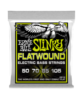 Ernie Ball 2812 Flatwound 50-105 Regular Slinky Basszusgitár