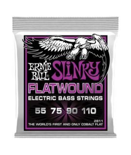 Ernie Ball 2811 Flatwound 55-110 Power Slinky Basszusgitár