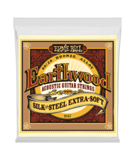 Ernie Ball 2047 Eartwood Bronze Silk&Steel 10-50 Extra Soft