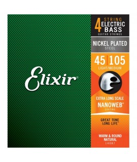Elixir Nanoweb 45-105 Basszusgitár Húrkészlet
