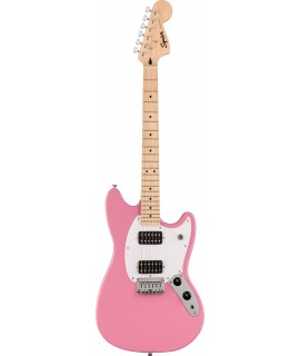 Squier Sonic Mustang HH MN Flash Pink elektromos gitár